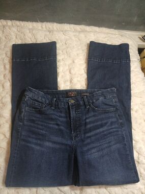 JEN 7 By 7 For All Mankind Slim Bootcut Dark Indigo Womens Size 10